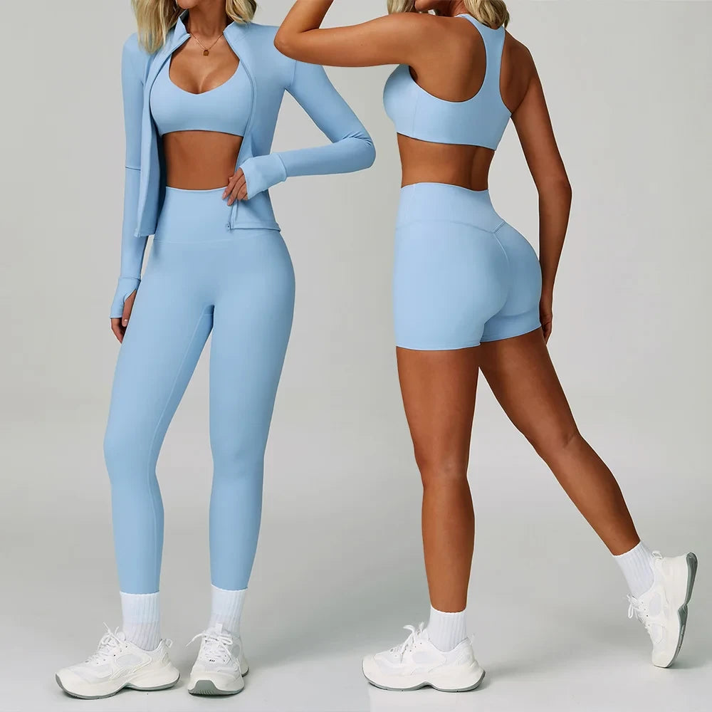 Seamless Knit Yoga Suit