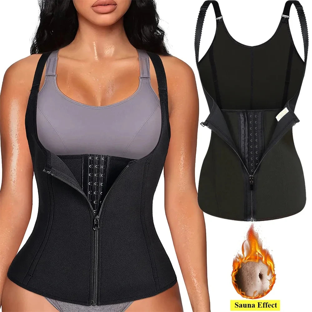 Zipper Waist Trainer Tank Top