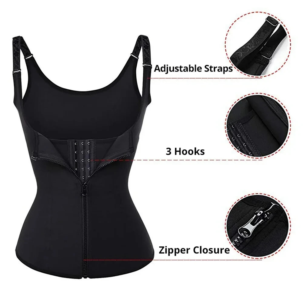Zipper Waist Trainer Tank Top